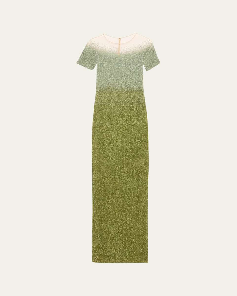 Signature Sequined Ombre Gown